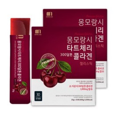 핵가성비 좋은 슈퍼쎈 몽모랑시 타트체리 300달톤 콜라겐 젤리스틱, 20g, 60개 좋아요