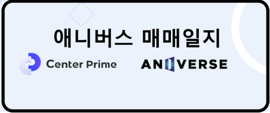  애니버스 매매일지 ANV Coin, 코인 매매, 빗썸 거래