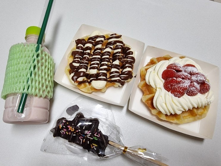  인천 검단 맛집 베러댄와플 당하점_겉빠속촉와플 왕추천