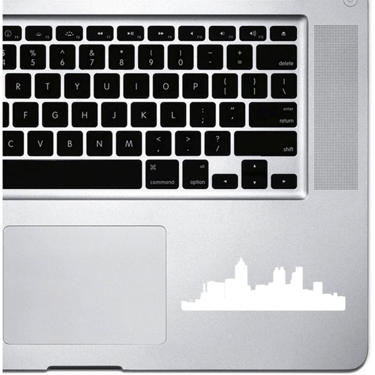  가성비 좋은 stickany 손바닥 시리즈 애틀랜타 스카이 라인 스티커 를 macbook 프로 chromebook 그리고 노트북 ( 하얀), Green 추천해요