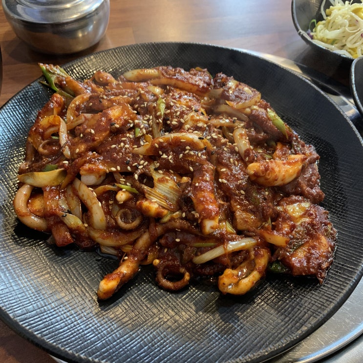 제주시 낙지볶음 맵지만 맛있다, 삼양 정낭집