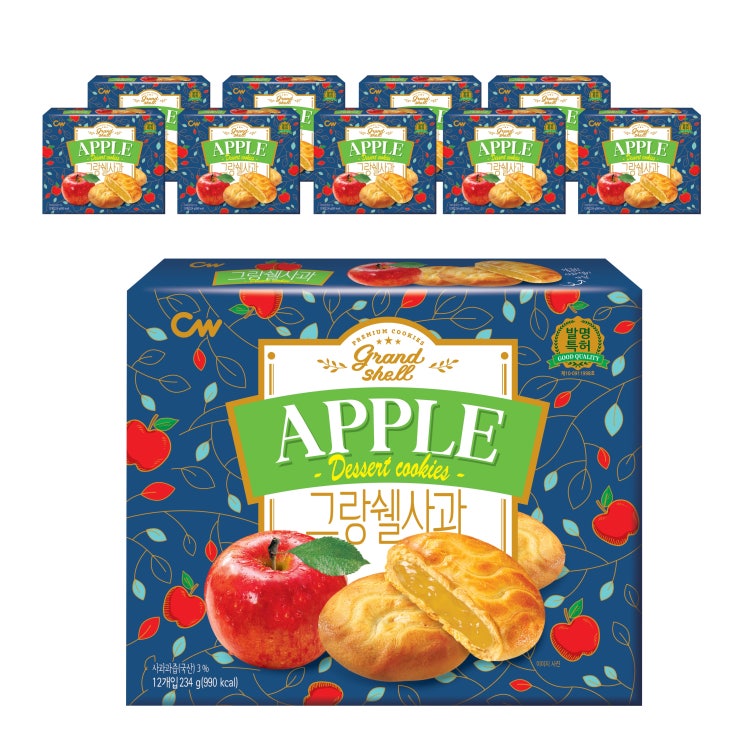 후기가 정말 좋은 청우식품 그랑쉘 사과 쿠키, 234g, 10개 ··· 후기가 정말 좋은 청우식품 그랑쉘 사과 쿠키, 234g, 10개 ···