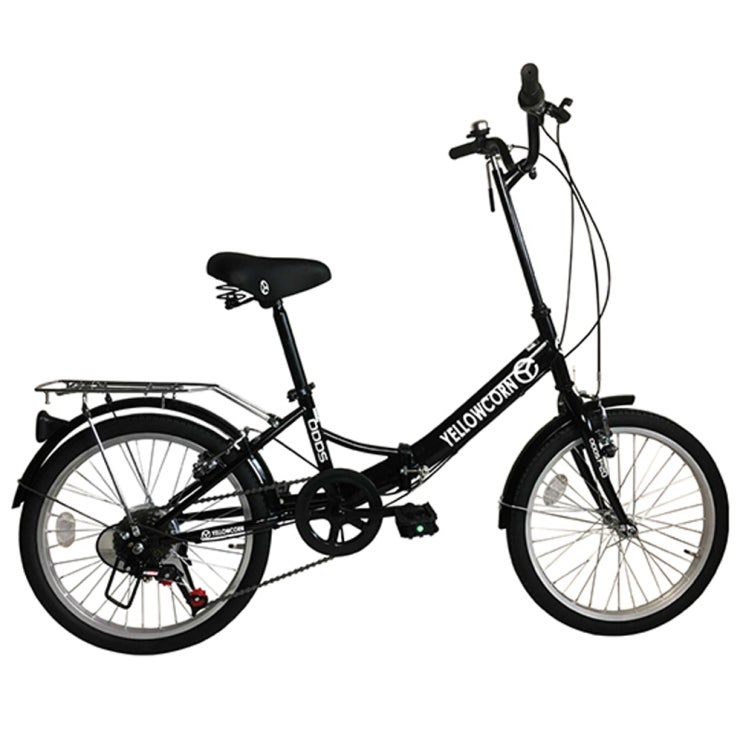 인기있는 옐로우콘 20형 7단 접이식 오즈 성인자전거, 블랙, 140cm 추천해요