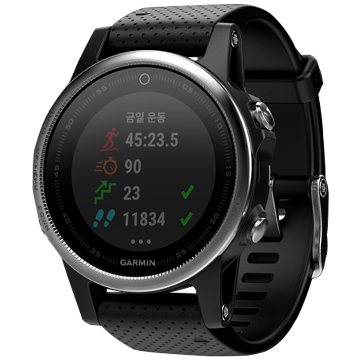 인지도 있는 가민 피닉스 5S GPS 스마트워치, A03119-10, 블랙 + 실버 ··· 인지도 있는 가민 피닉스 5S GPS 스마트워치, A03119-10, 블랙 + 실버 ···