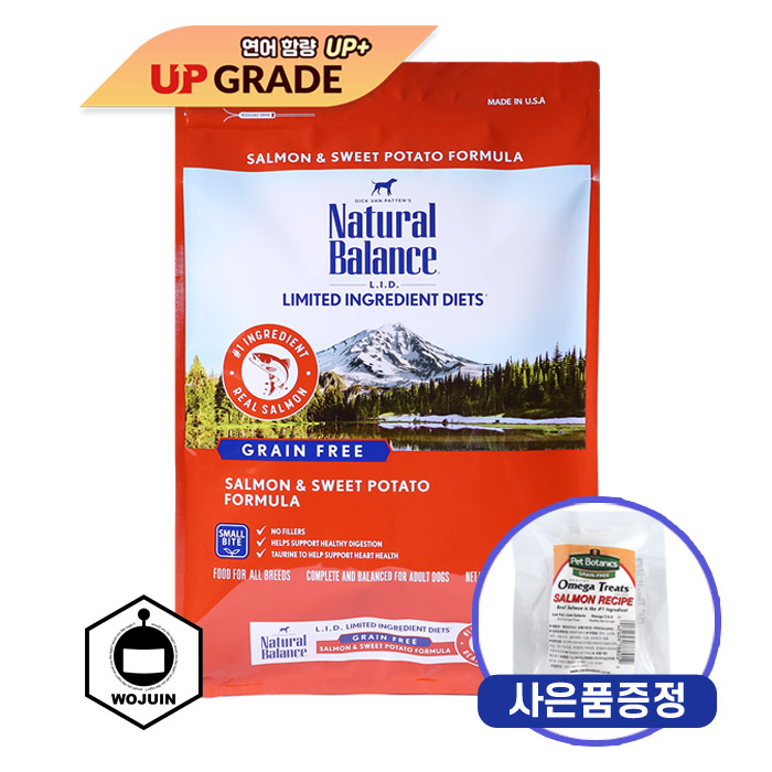 갓성비 좋은 내추럴발란스 LID 고구마연어 스몰바이트 6.12kg+트릿1개증정, 6.12kg, 생선 추천합니다