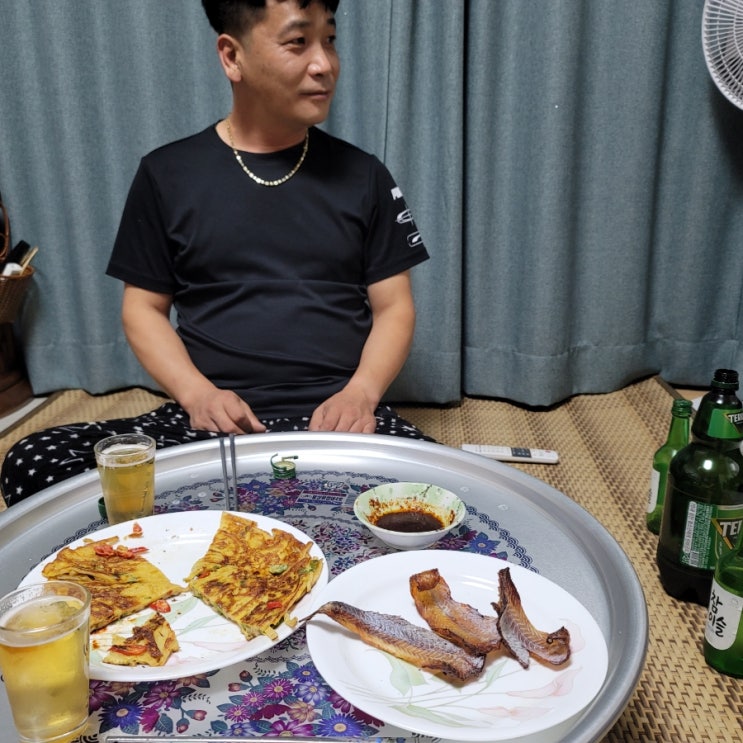  명태포를 에어프라이어에 돌리면 생기는일