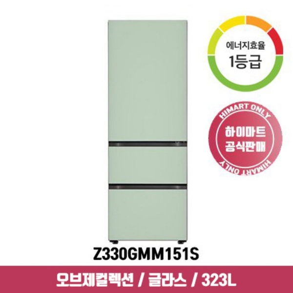 최근 많이 팔린 LG전자 오브제 김치냉장고 Z330GMM151S (323L / 민트 1등급), 단품 ···