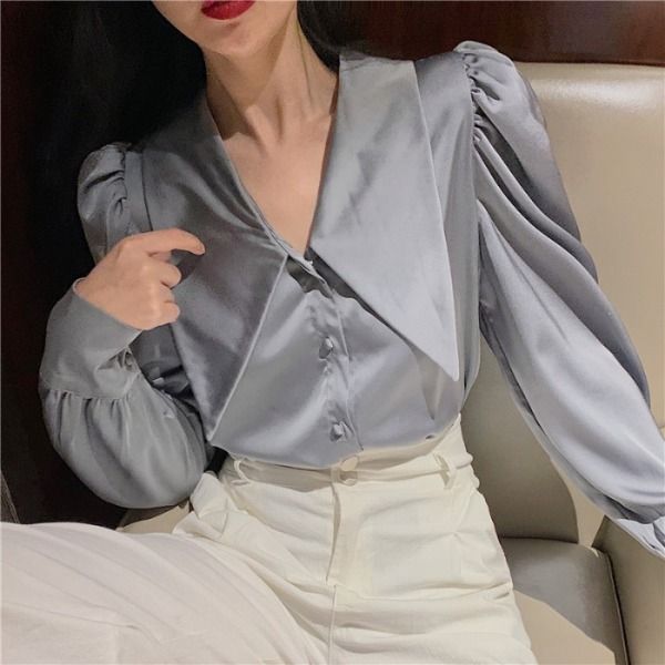 요즘 인기있는 안나리야 빅카라 새틴 실크 블라우스 SY 추천해요 요즘 인기있는 안나리야 빅카라 새틴 실크 블라우스 SY 추천해요