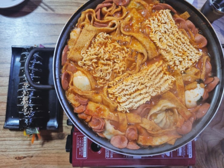  순천 추억의 즉석떡볶이 참치 김밥 맛집 빨간오뎅