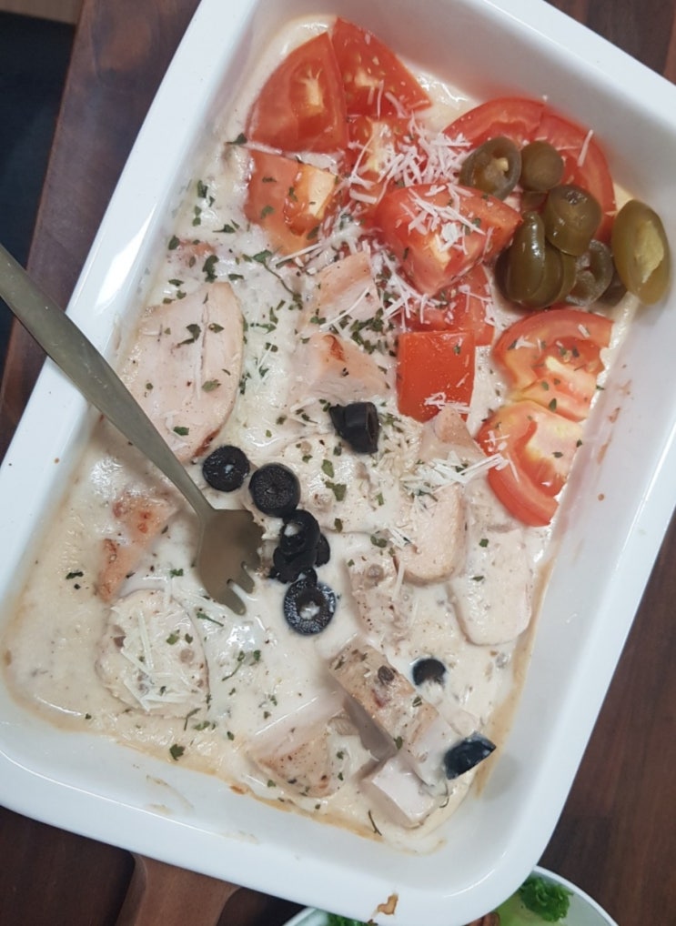 닭가슴살요리 맛있게 먹는법 양송이스프랑 함께 임신식단