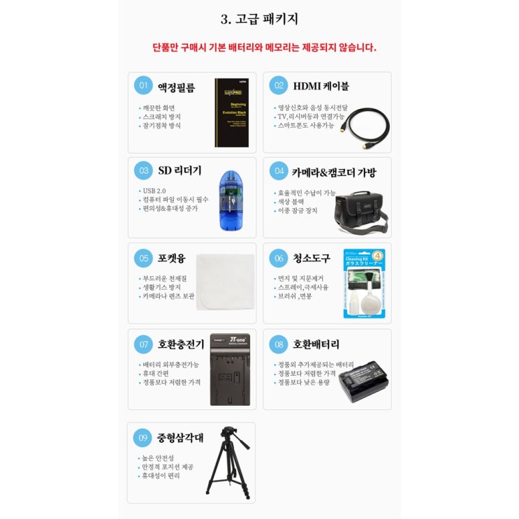  리뷰가 좋은 소니 A7M3 미러리스카메라, 18.고급 패키지 / 도우리 추천합니다