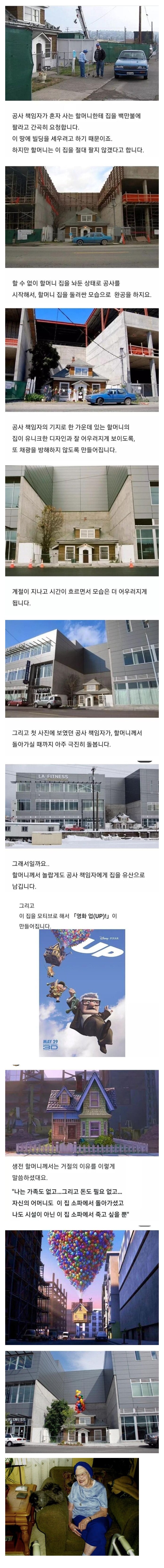 픽사 애니메이션 UP 의 모티브가 된 할머니의 유산 픽사 애니메이션 UP 의 모티브가 된 할머니의 유산