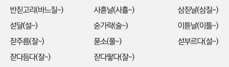  한글맞춤법 29항 'ㄹ'소리가 'ㄷ'소리로 나는 것