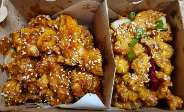  "노랑통닭" 맛있는 조합 순살3종 세트+알싸한 마늘 소스
