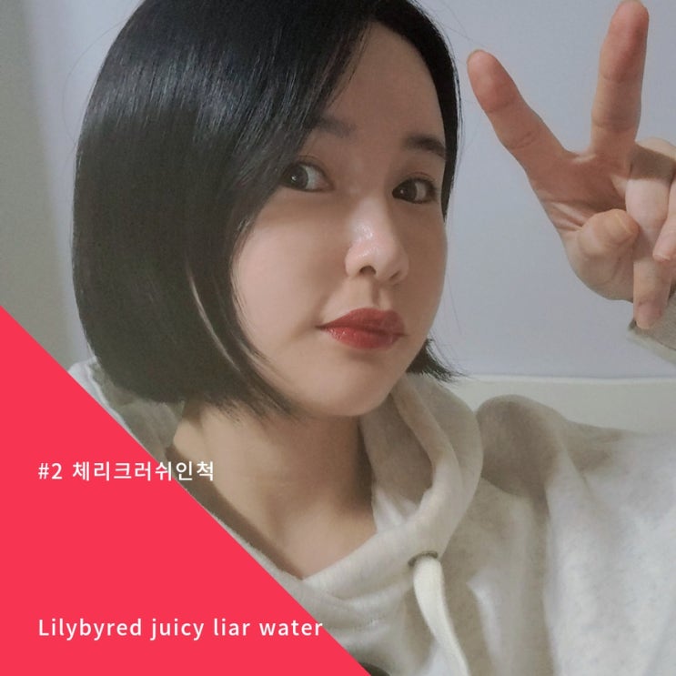 릴리바이레드 쥬시 라이어 워터 틴트 체리크러쉬인척 2호 후기 릴리바이레드 쥬시 라이어 워터 틴트 체리크러쉬인척 2호 후기