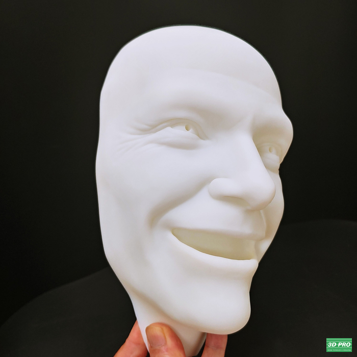  실제 크기의 가면을 3D프린터로 출력하다/SLA 레이저 방식/ABS Like 레진 소재[쓰리디프로/3D프로/3DPRO]