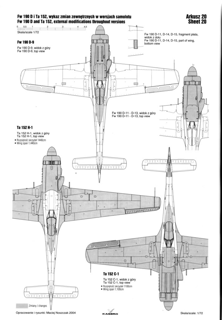 Fw 190D 및 Ta 152 시제 형식들