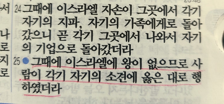 레위인의 첩 사망사건을 통해 본 이스라엘 백성들의 타락상과 위선적인 신앙(사사기 19~21장 묵상글)