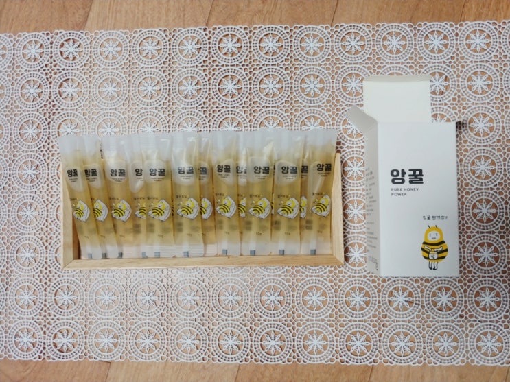  천연벌꿀 스틱꿀 앙꿀