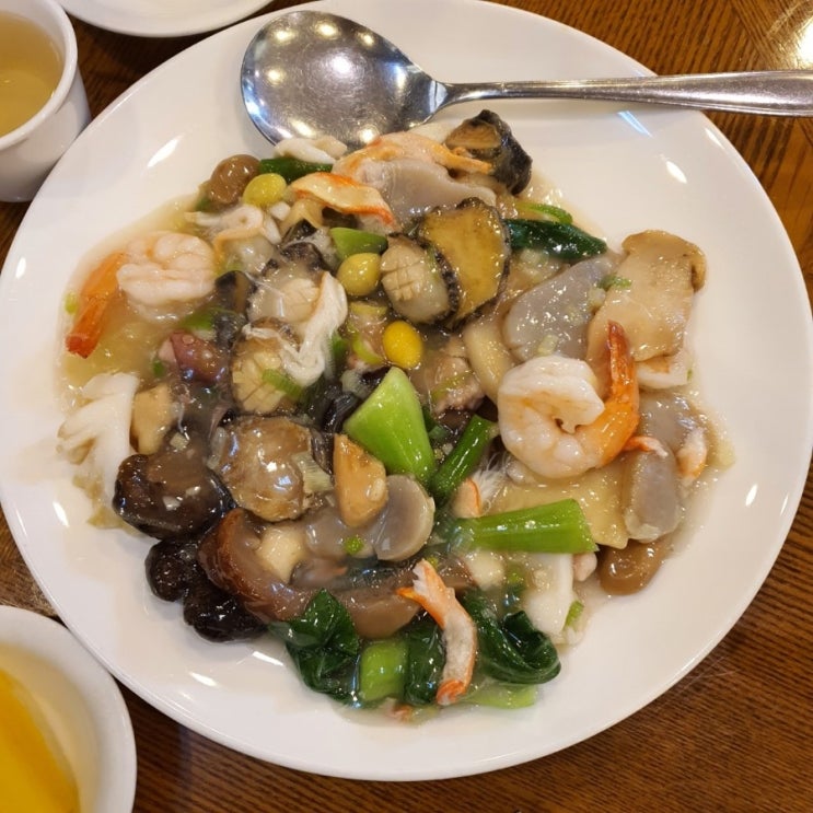 강남역 중국집 삼성각에서 전가복, 짜장면, 볶음밥 저녁 식사