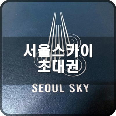  2. 서울스카이 전망대 초대형 티켓에 알아봐요.
