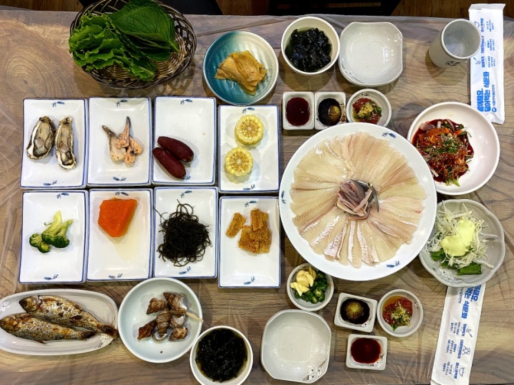  [울산 맛집]울산 횟집 추천/참가자미회&물메기탕이 푸짐한 달동 횟집 정자참가자미!