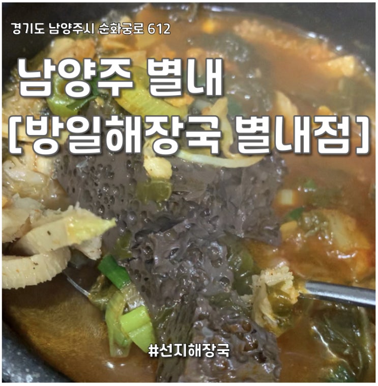  남양주 별내동 [방일해장국 별내점] 선지해장국 후기