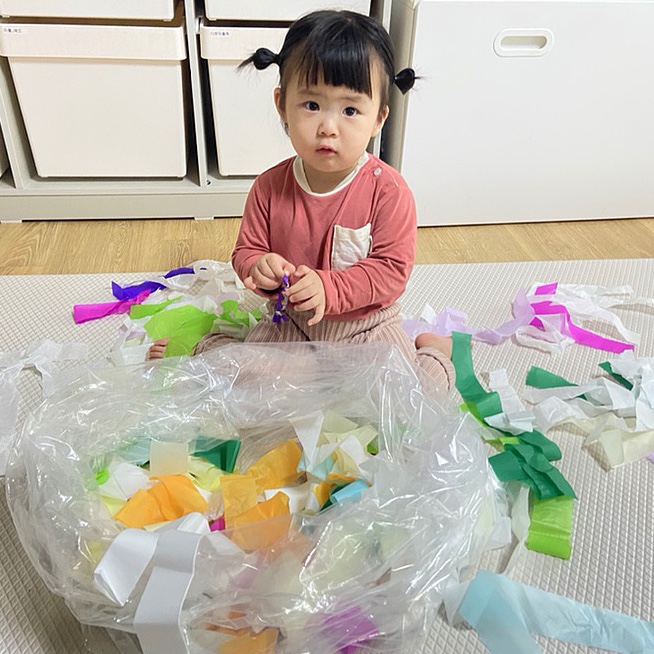  습자지 미술놀이 재료하나로 신나게