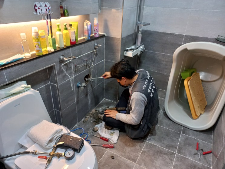 세면대 물샘 이렇게 하면 간단해요!