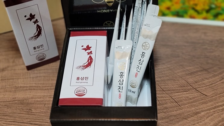  꿀답례품으로 좋은 허니붐 홍삼진 꿀스틱