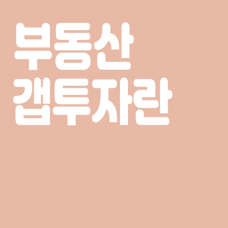 부동산 갭투자 뜻, 갭투자는 언제 하는지, 갭투자의 현재(갭투자 열풍)