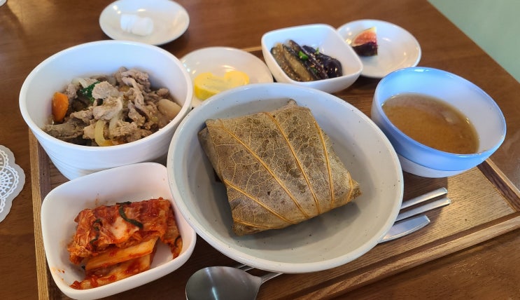  순천역 한식 맛집 아마씨에서 연잎밥 먹어본 후기