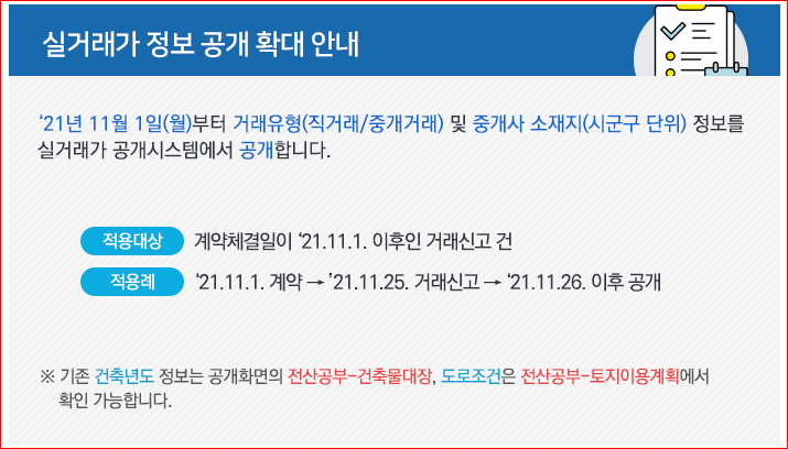 직거래 여부·중개사 소재지 등 실거래가 정보 공개 확대_국토교통부 직거래 여부·중개사 소재지 등 실거래가 정보 공개 확대_국토교통부