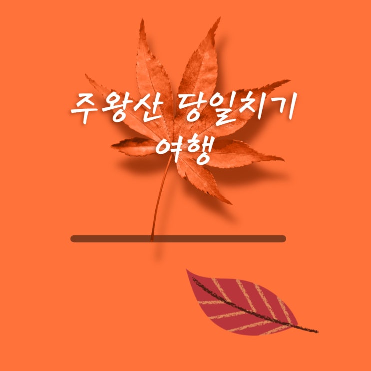 주왕산 당일치기 여행