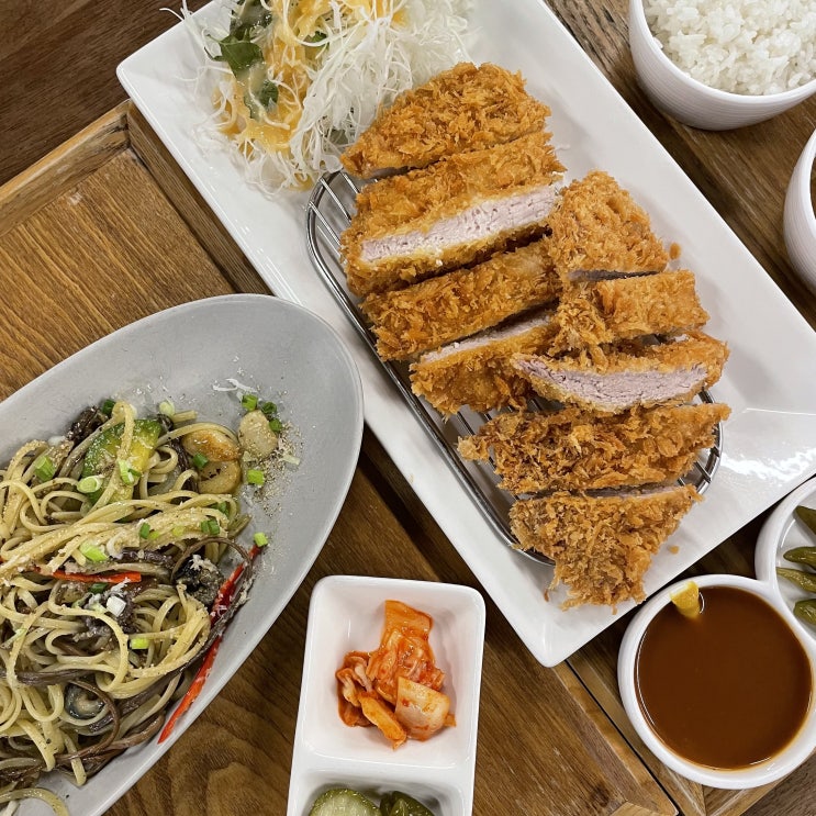 제주애월밥집 모들한상 고사리보말파스타&돈까스 맛집