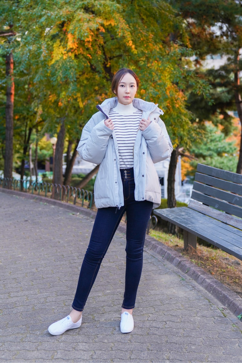 컬럼비아 패딩 남주혁 숏다운 기능성 굿 + 사이즈 팁 : 네이버 블로그