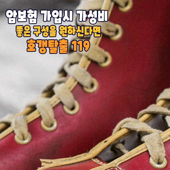  암보험 가입시 가성비 좋은 구성을 원하신다면