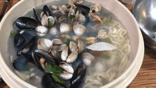  [해운대 31cm칼국수] 좌동 30센치 칼국수 본점, 해물 대박! 대왕 칼국수 / 포장