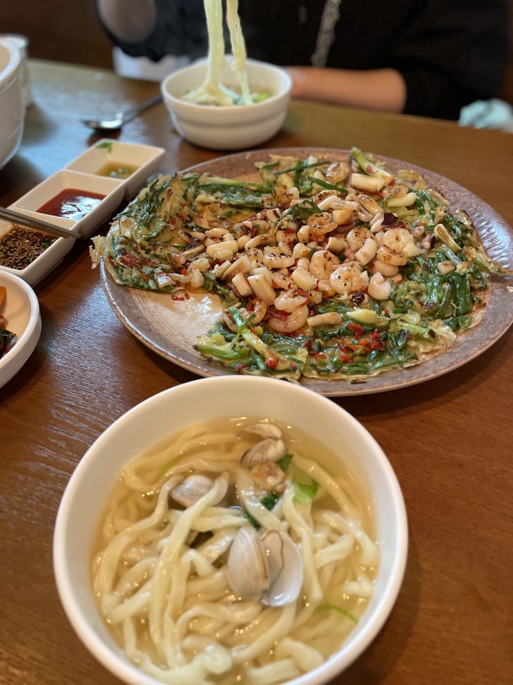  대구 앞산 동죽칼국수&낙지파전 맛집, 조조칼국수