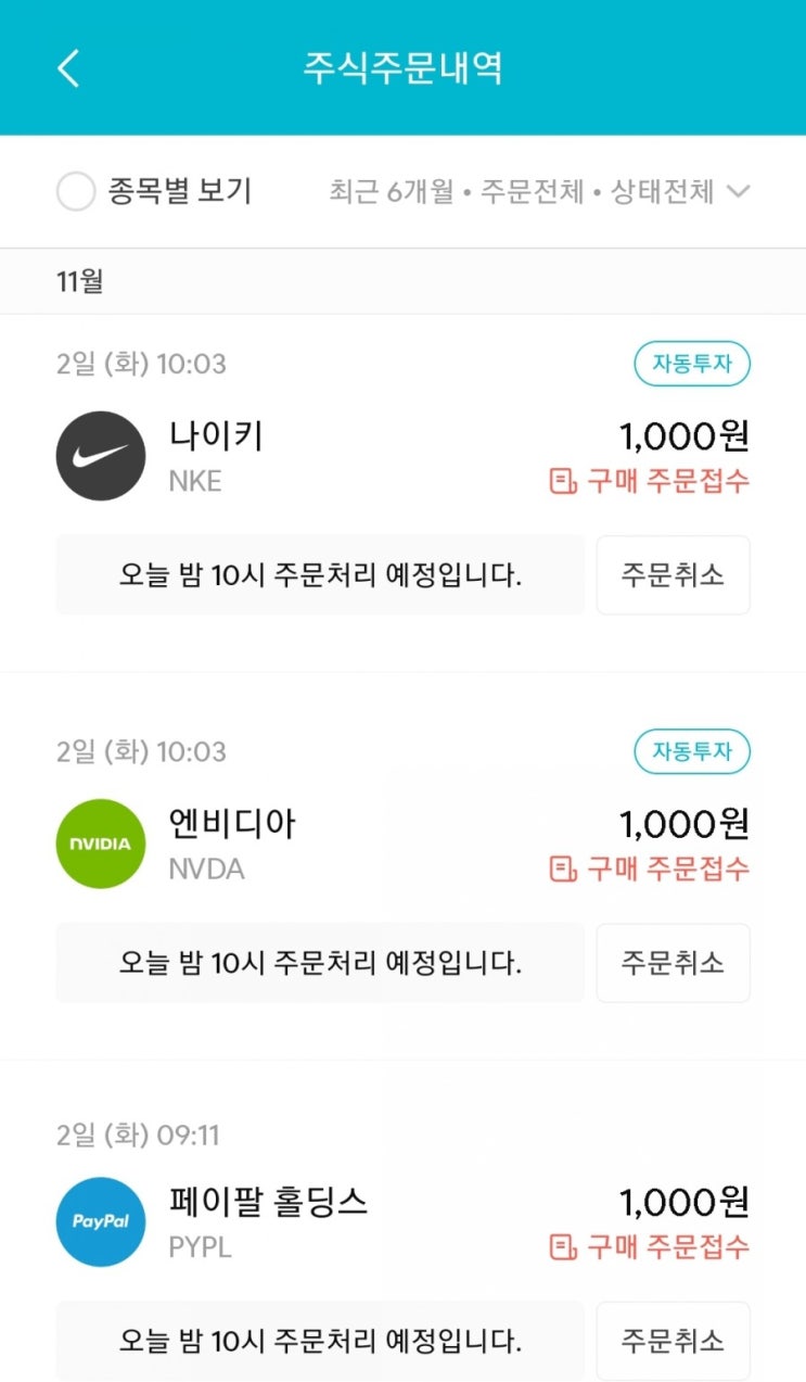  매일 주식 저축 83일차 - 11.02 (나이키, 엔비디아, 페이팔, 그런데 NFT가 뭐지?)