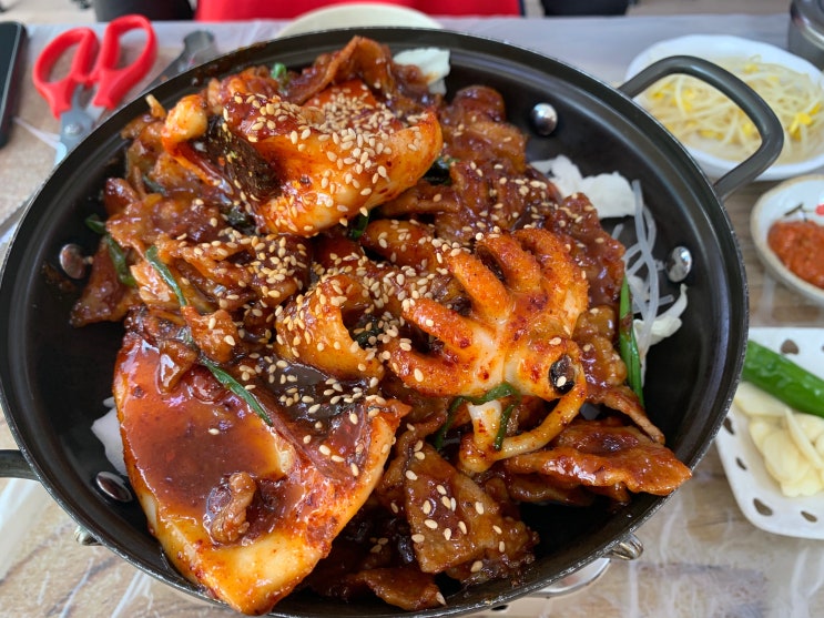  태안 명가식당 갑오징어불고기