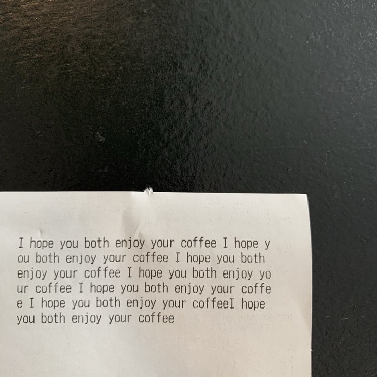  성수 카페 | 내 취향 저격 ‘릴레이션’ I hope you both enjoy your coffee