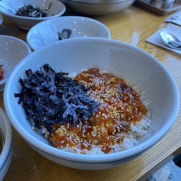  성게 비빔밥(앙장구밥)이 특색있는 일광 미청식당