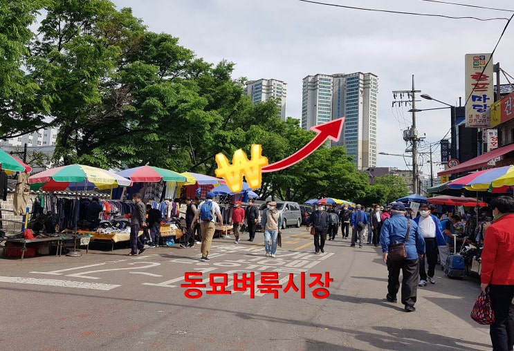  [시장]동묘 벼룩시장_동선 지도, 서울 풍물시장 연결로