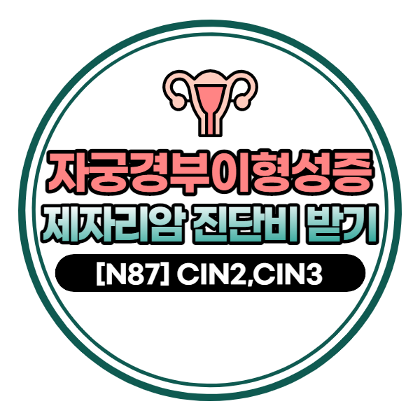 자궁경부 이형성증 N87, (CIN2, CIN3) 제자리암 진단비 받기