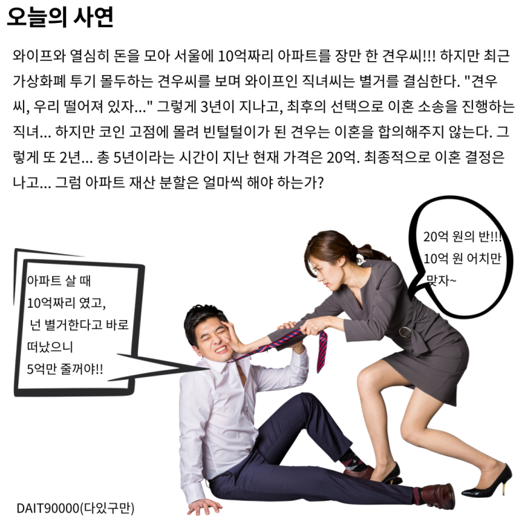  이혼 소송 중 떡상한 집값 때문에 또 싸워!!!
