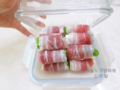  대패삼겹살로 달큰한 대파말이 만들기  대패삼겹살대파말이 삼겹살대파말이 레시피 팁포함