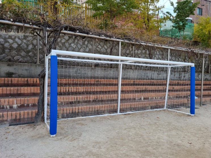  [날개스포츠] 서울청량초등학교 축구골대보호대 설치 작업