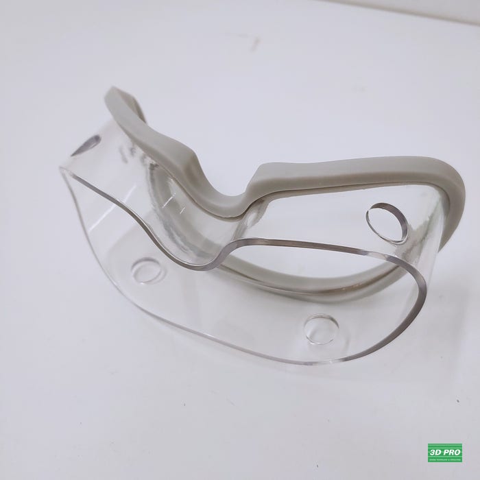 [시제품]3D프린터로 투명과 고무 소재로 물안경을 제작하다[SLA방식/ABS투명소재]3D프로/쓰리디프로/3DPRO