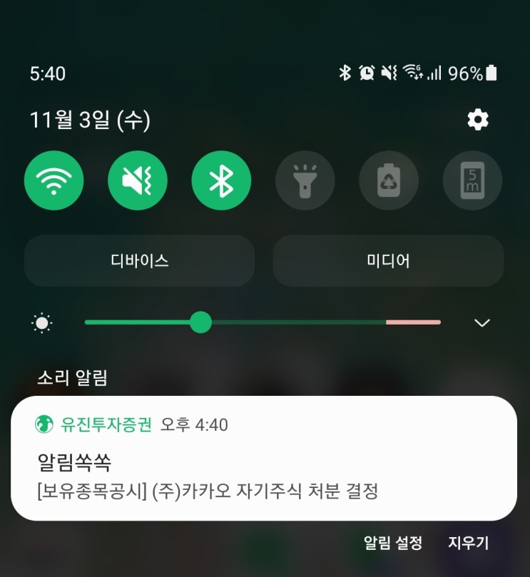  카카오 자기주식 처분 결정